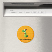 Leuke kerst T-rex Magneet (Insitu (Vaatwasser))