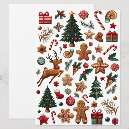 Leuke kerst uitnodiging (Voorkant / Achterkant)