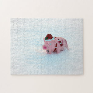 Leuke Kerst Varken Puzzel! Legpuzzel
