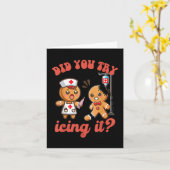 Leuke kerst verpleegster peperkoek man heb je gepr kaart (Gele Bloem)