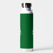 Leuke Kerst Vrede Boom Custom Initiaal Groen Waterfles (Links)