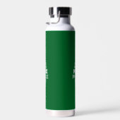 Leuke Kerst Vrede Boom Custom Initiaal Groen Waterfles (Rechts)