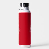 Leuke Kerst Vrede Boom Custom Initiaal Rood Waterfles (Rechts)