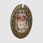 Leuke Kerst Warme Chocolade Mok Ornament (voorkant)