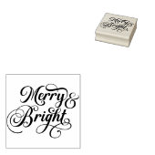 Leuke kerst woord kunst rubberstempel (Gestempeld)