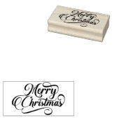 Leuke kerst woord kunst rubberstempel (Gestempeld)