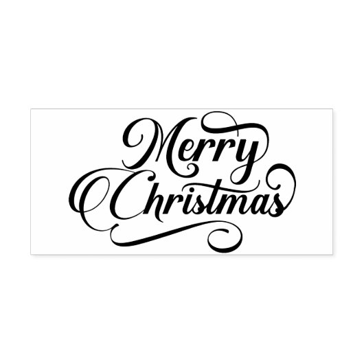 Leuke kerst woord kunst rubberstempel (Afrduk)
