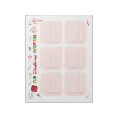 Leuke Kerstactiviteiten Checklist Notitieblok (Linkerzijde)