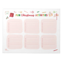 Leuke Kerstactiviteiten Checklist Notitieblok