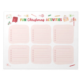 Leuke Kerstactiviteiten Checklist Notitieblok