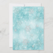 Leuke kerstballen sneeuwvlokken vakantie feest kaart (Achterkant)