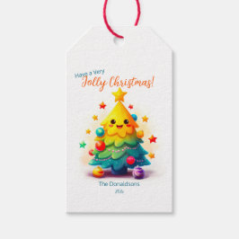Leuke kerstboom cadeau Label Cadeaulabel