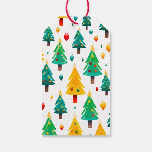 Leuke kerstboom cadeau Label Cadeaulabel (Achterkant)