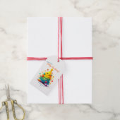 Leuke kerstboom cadeau Label Cadeaulabel (Met Touw)