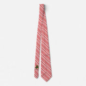 Leuke Kerstboom Candy Cane Vakantie Stropdas (Achterkant)