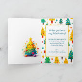 Leuke kerstboom kaart (Binnen)