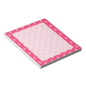Leuke kerstboom patroon pastel en heet roze notitieblok (Schuin)