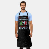 leuke kerstboomkunst schort (Gedragen)