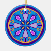 Leuke kerstboomornament keramisch ornament (Voorkant)