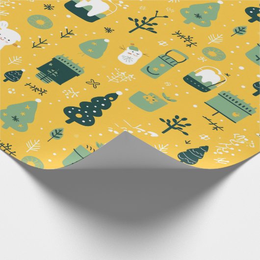 Leuke kerstcadeau inpakpapier (Hoek)