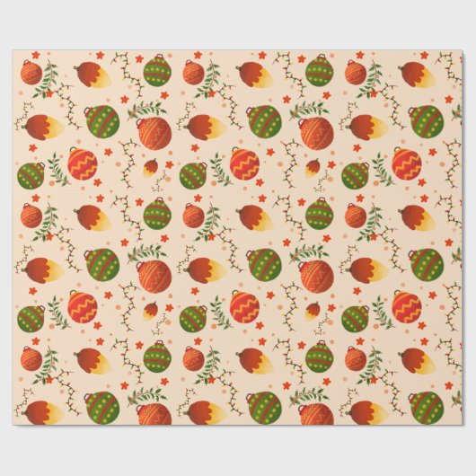 Leuke kerstcadeau inpakpapier (Vlak)