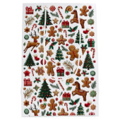 Leuke kerstcadeau tas medium cadeauzakje (Achterkant)