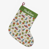 Leuke kerstcadeaus grote kerstsok (Voorkant (Hangend))