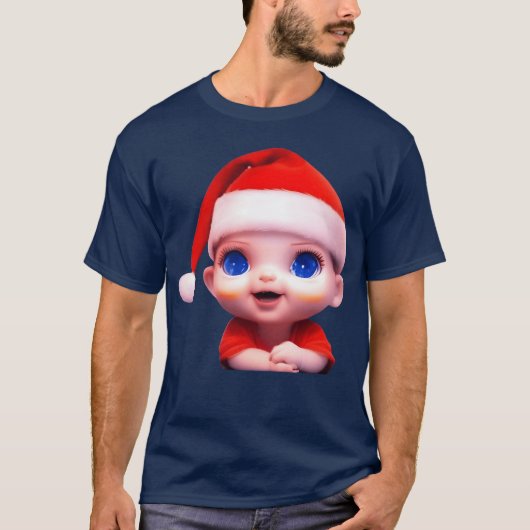 Leuke kerstfamilie t-shirt (Voorkant)