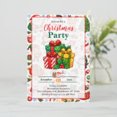 Leuke kerstfeest kaart (Staand voorkant)