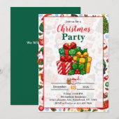 Leuke kerstfeest kaart (Voorkant / Achterkant)