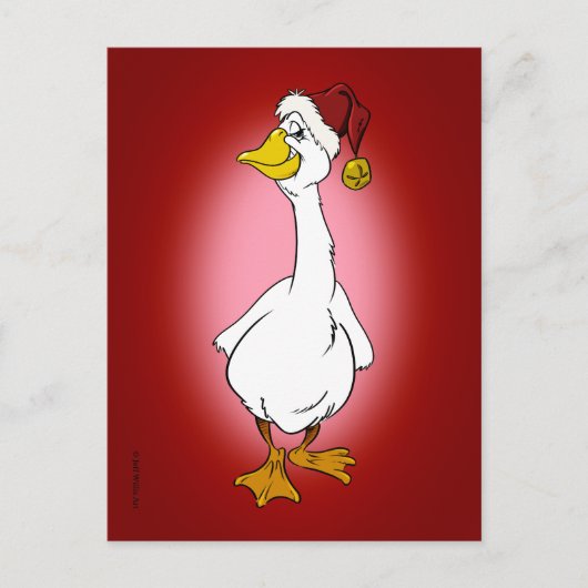 Leuke Kerstgans Feestdagenkaart (Voorkant)