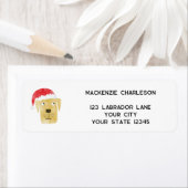Leuke Kersthond Gepersonaliseerd Retour Adres Etiket (Insitu)