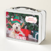 Leuke Kersthond met Kerstboom (Achterkant)