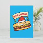 leuke kersthondbanner kaart (Staand voorkant)