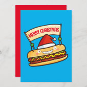 leuke kersthondbanner kaart (Voorkant / Achterkant)