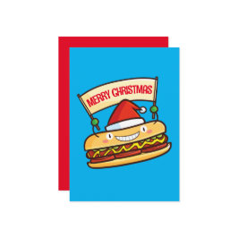 leuke kersthondbanner kaart