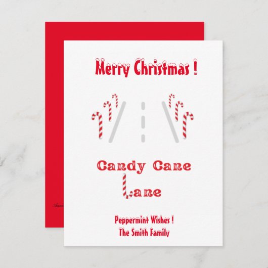 Leuke kerstkaart (Voorkant / Achterkant)