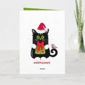 Leuke Kerstkaart met Pinguïnen en tekst Feestdagen Kaart (Achterkant)