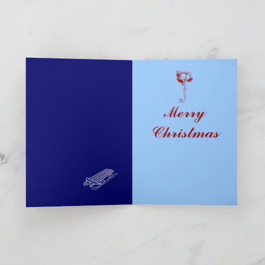 Leuke Kerstkaart met Uil & tekst Feestdagen Kaart (Binnen)