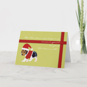 Leuke Kerstkaart (Personaliseerbare Hond) - Feestdagen Kaart
