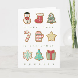 Leuke kerstkoekjes groet kaart