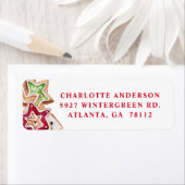 Leuke Kerstkoekjes Vakantie Retour Adres Etiket (Insitu)