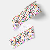 Leuke kerstlint grosgrain lint (Achterkant)