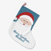 Leuke Kerstman aangepaste tekst Kerstmis kous Grote Kerstsok (Voorkant (Hangend))