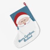 Leuke Kerstman aangepaste tekst Kerstmis kous Grote Kerstsok (Achterkant (Hangend))