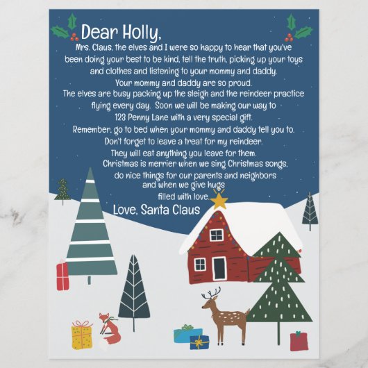 Leuke Kerstman brief Vrolijk Kerstfeest (Voorkant)