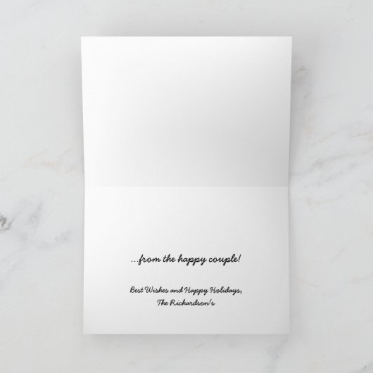 Leuke Kerstman en Mevr. Claus met Kerstmis van de Feestdagen Kaart (Binnen)