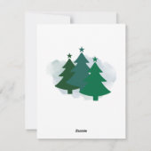 Leuke kerstman en mevrouw Claus dansen kerstkaart (Achterkant)