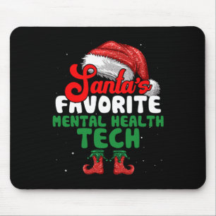 Leuke kerstman favoriete mentale gezondheid tech k muismat