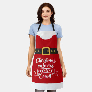 Leuke Kerstman feestelijke rode kerst calorieën Schort